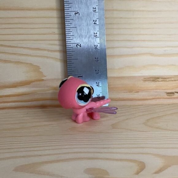 Littlest Pet Shop Pink Dragonfly Figurine LPS 503 Collectible Toy - Picture 4 of 4